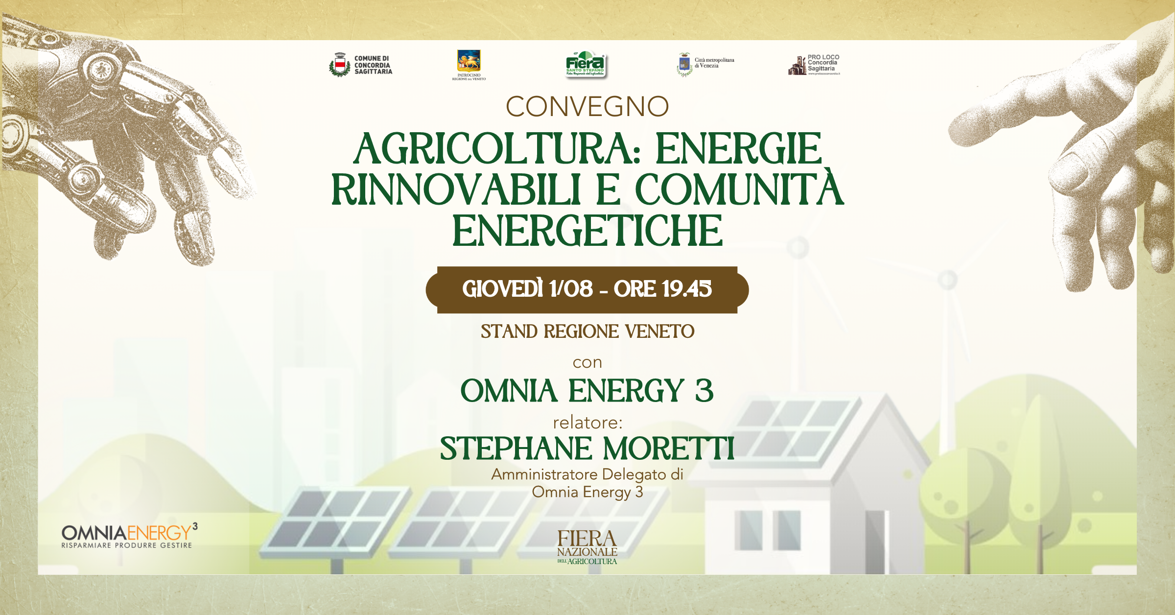 Convegno –  Agricoltura: Energie Rinnovabili e Comunità Energetiche